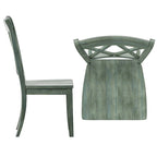 Chaises de salle à manger Ronda en bois avec dossier en X (lot de 2)