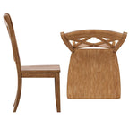 Chaises de salle à manger Ronda en bois avec dossier en X (lot de 2)