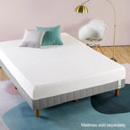 Priage by ZINUS, lit plate-forme en métal gris, lauréat du prix GOOD DESIGN, 28 cm