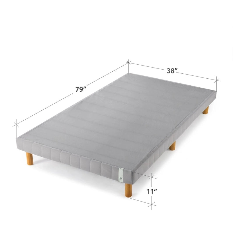 Priage by ZINUS, lit plate-forme en métal gris, lauréat du prix GOOD DESIGN, 28 cm