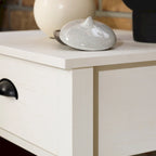 Table de chevet rustique à un tiroir, lot de 2