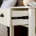 Table de chevet rustique à un tiroir, lot de 2