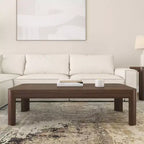 Table basse rectangulaire moderne Plank+Beam en bois massif 54, Table basse pour salon