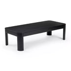 Table basse rectangulaire moderne Plank+Beam en bois massif 54, Table basse pour salon