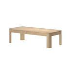 Table basse rectangulaire moderne Plank+Beam en bois massif 54, Table basse pour salon