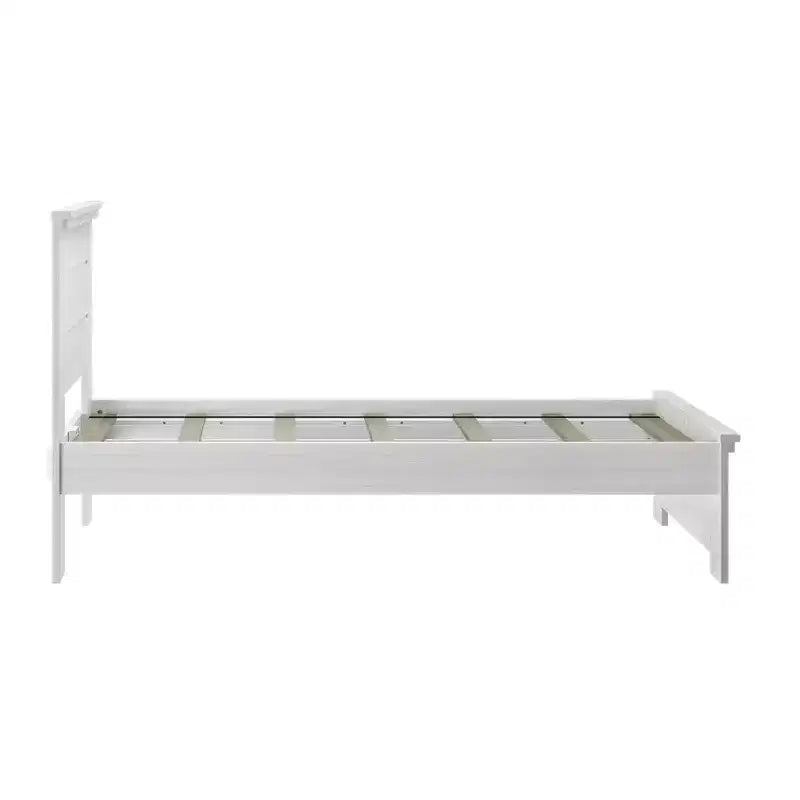 Cadre de lit simple Plank+Beam Farmhouse avec tête de lit, lit plateforme en bois massif