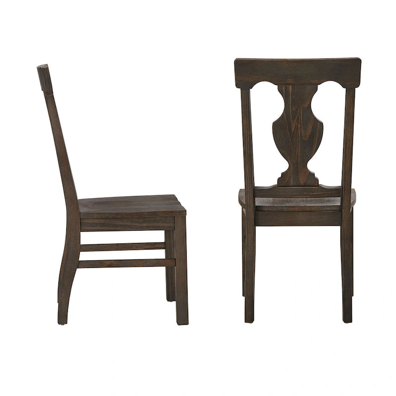 Chaises de salle à manger Vikos Wood Fiddle Back (lot de 2)