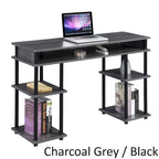 Bureau d'étudiant avec étagères Designs2Go No Tools de Convenience Concepts