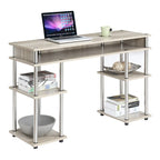 Bureau d'étudiant avec étagères Designs2Go No Tools de Convenience Concepts