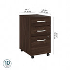 Classeur mobile 3 tiroirs Hybrid par Bush Business Furniture