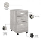 Classeur mobile 3 tiroirs Hybrid par Bush Business Furniture