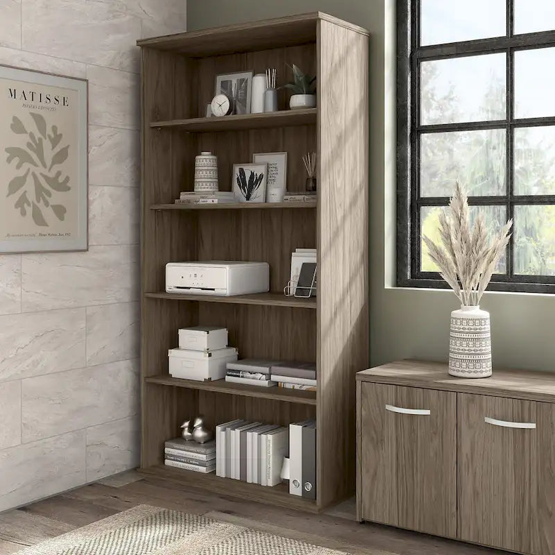 Hybrid Tall 5 Shelf Bookcase by 