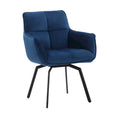 Fauteuil pivotant d'appoint en velours Porthos Home Demi avec pieds en métal