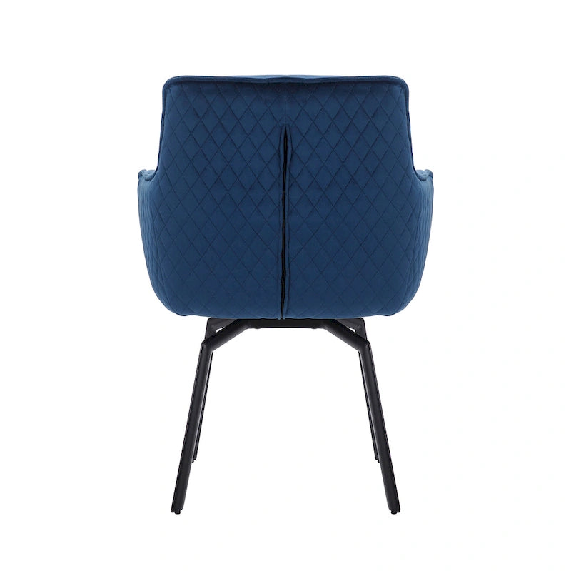 Fauteuil pivotant d'appoint en velours Porthos Home Demi avec pieds en métal