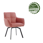 Fauteuil pivotant d'appoint en velours Porthos Home Demi avec pieds en métal
