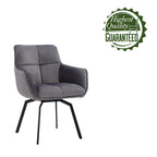 Fauteuil pivotant d'appoint en velours Porthos Home Demi avec pieds en métal