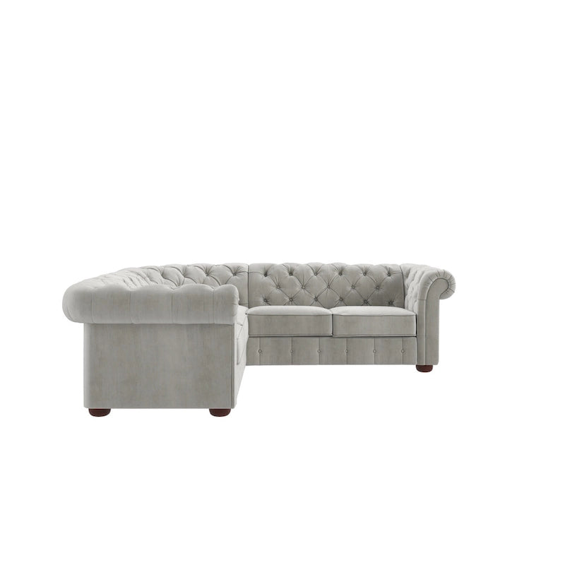 Canapé d'angle Chesterfield à accoudoirs volutes Knightsbridge par iNSPIRE Q Artisan