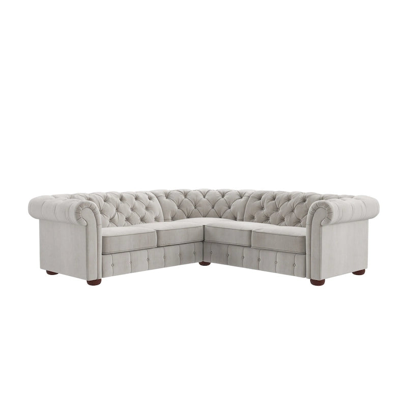 Canapé d'angle Chesterfield à accoudoirs volutes Knightsbridge par iNSPIRE Q Artisan