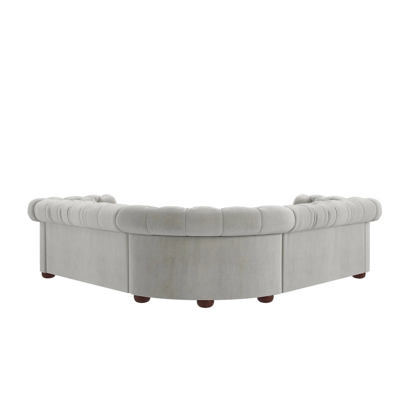 Canapé d'angle Chesterfield à accoudoirs volutes Knightsbridge par iNSPIRE Q Artisan