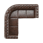 Canapé d'angle Chesterfield à accoudoirs volutes Knightsbridge par iNSPIRE Q Artisan