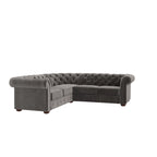 Canapé d'angle Chesterfield à accoudoirs volutes Knightsbridge par iNSPIRE Q Artisan