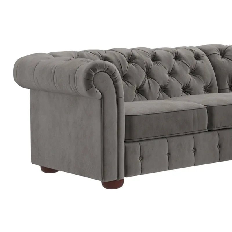 Canapé d'angle Chesterfield à accoudoirs volutes Knightsbridge par iNSPIRE Q Artisan