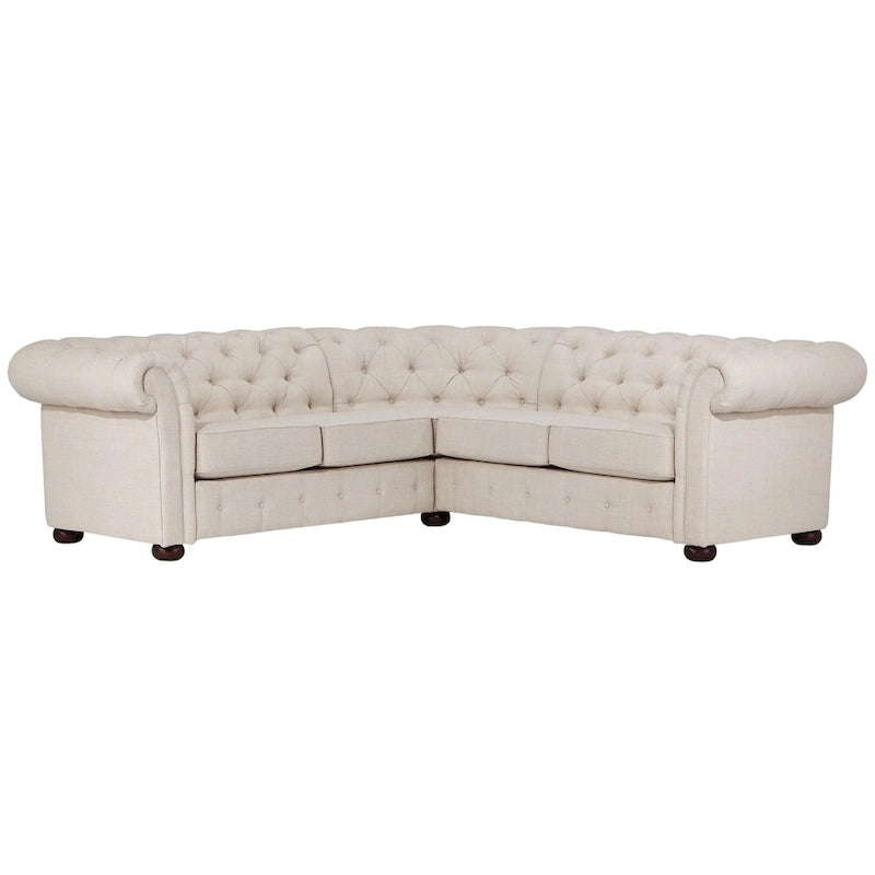Canapé d'angle Chesterfield à accoudoirs volutes Knightsbridge par iNSPIRE Q Artisan