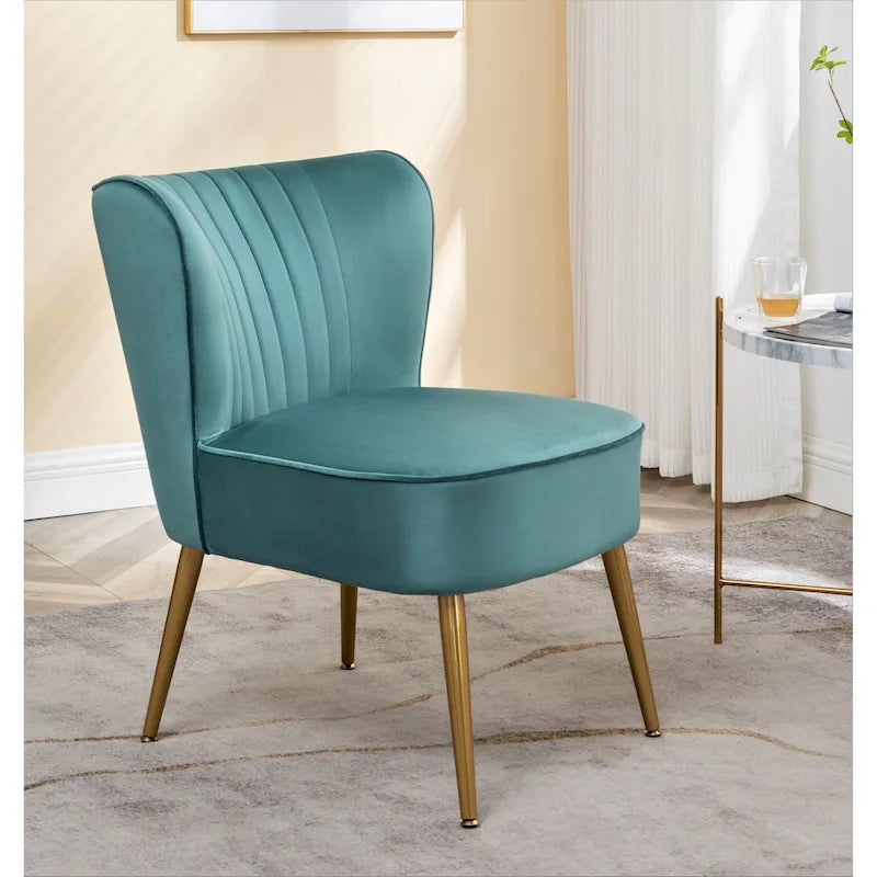 Fauteuil d'appoint large microfibre de style moderne du milieu du siècle 23,2 po Sauter Us Pride Furniture