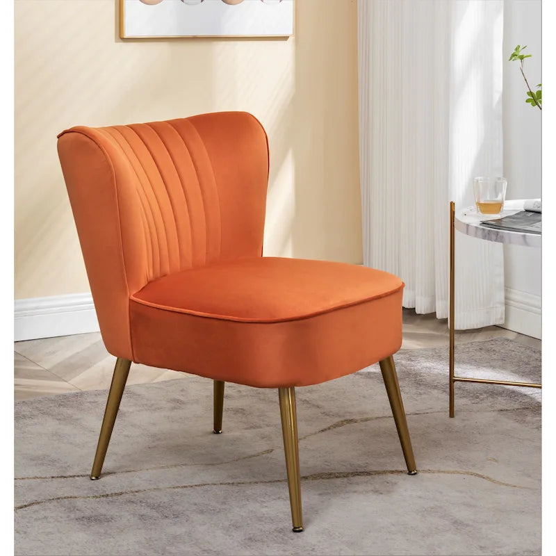 Fauteuil d'appoint large microfibre de style moderne du milieu du siècle 23,2 po Sauter Us Pride Furniture