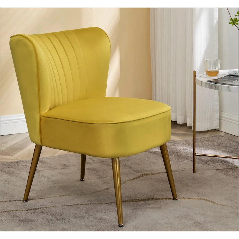 Fauteuil d'appoint large microfibre de style moderne du milieu du siècle 23,2 po Sauter Us Pride Furniture