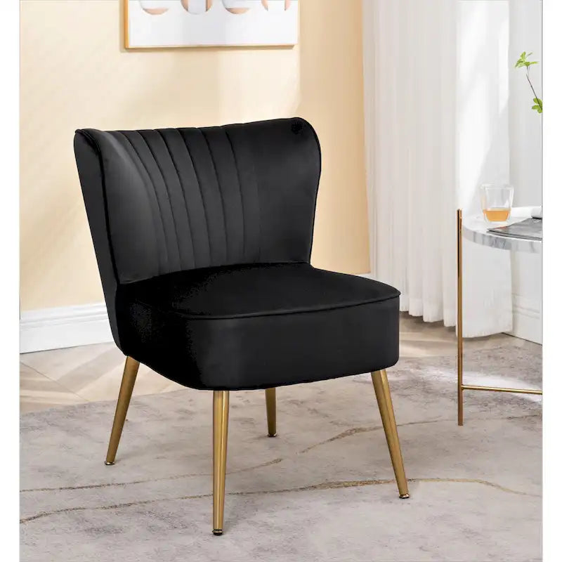 Fauteuil d'appoint large microfibre de style moderne du milieu du siècle 23,2 po Sauter Us Pride Furniture
