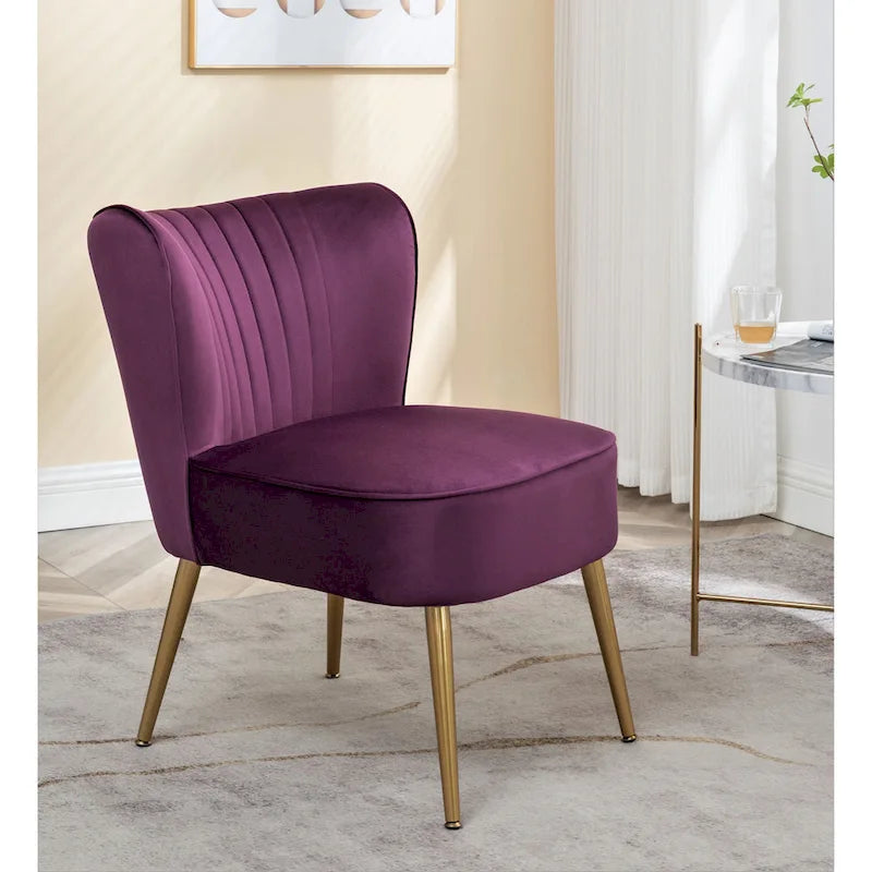 Fauteuil d'appoint large microfibre de style moderne du milieu du siècle 23,2 po Sauter Us Pride Furniture