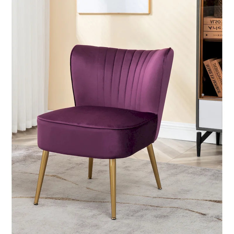Fauteuil d'appoint large microfibre de style moderne du milieu du siècle 23,2 po Sauter Us Pride Furniture