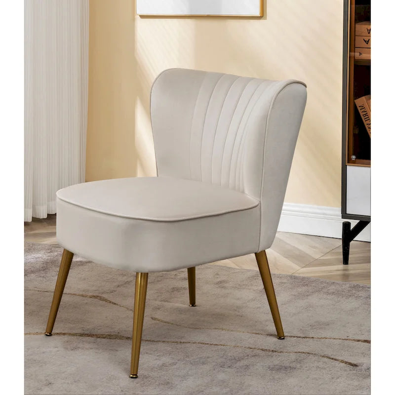 Fauteuil d'appoint large microfibre de style moderne du milieu du siècle 23,2 po Sauter Us Pride Furniture