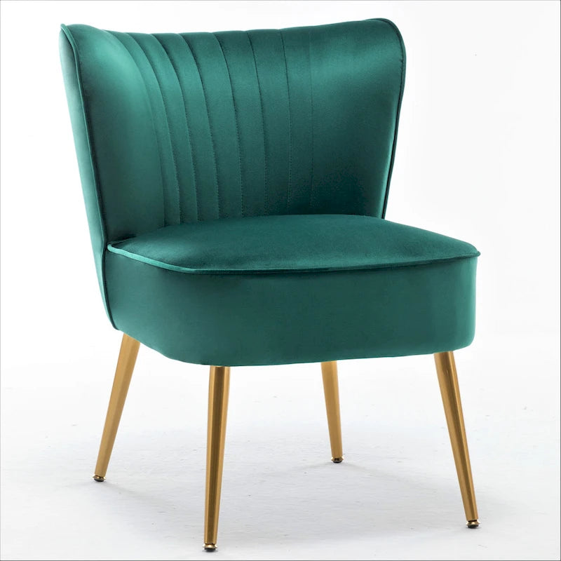 Fauteuil d'appoint large microfibre de style moderne du milieu du siècle 23,2 po Sauter Us Pride Furniture