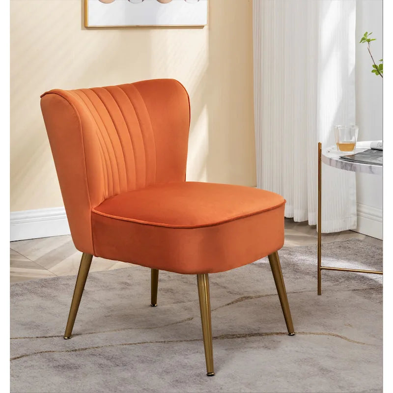 Fauteuil d'appoint large microfibre de style moderne du milieu du siècle 23,2 po Sauter Us Pride Furniture