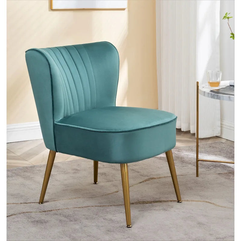 Fauteuil d'appoint large microfibre de style moderne du milieu du siècle 23,2 po Sauter Us Pride Furniture