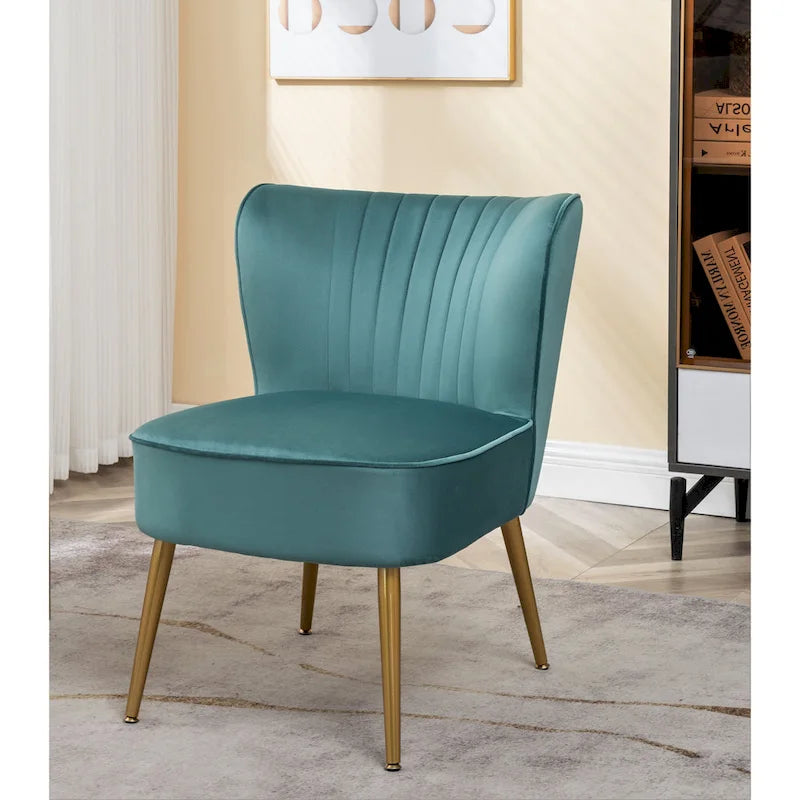 Fauteuil d'appoint large microfibre de style moderne du milieu du siècle 23,2 po Sauter Us Pride Furniture