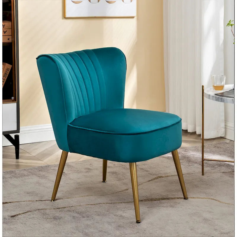 Fauteuil d'appoint large microfibre de style moderne du milieu du siècle 23,2 po Sauter Us Pride Furniture