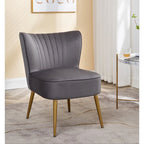 Fauteuil d'appoint large microfibre de style moderne du milieu du siècle 23,2 po Sauter Us Pride Furniture