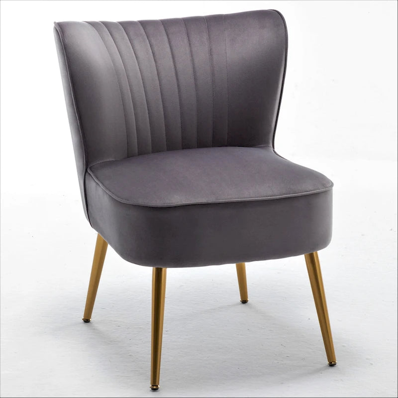 Fauteuil d'appoint large microfibre de style moderne du milieu du siècle 23,2 po Sauter Us Pride Furniture