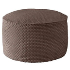 Sorra Home Grand Pouf Rond en Gros Velours Côtelé Doux pour l'Intérieur