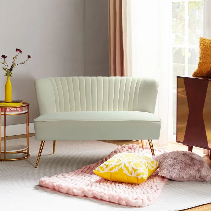 Ensemble de salon 3 pièces Delicia en velours de haute qualité avec pieds robustes par HULALA HOME