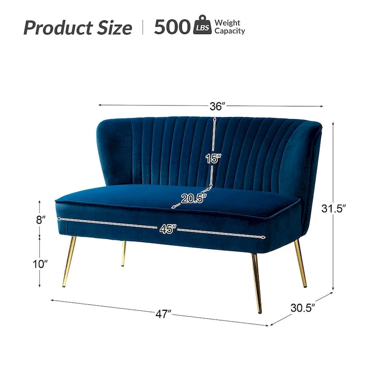 Ensemble de salon 3 pièces Delicia en velours de haute qualité avec pieds robustes par HULALA HOME