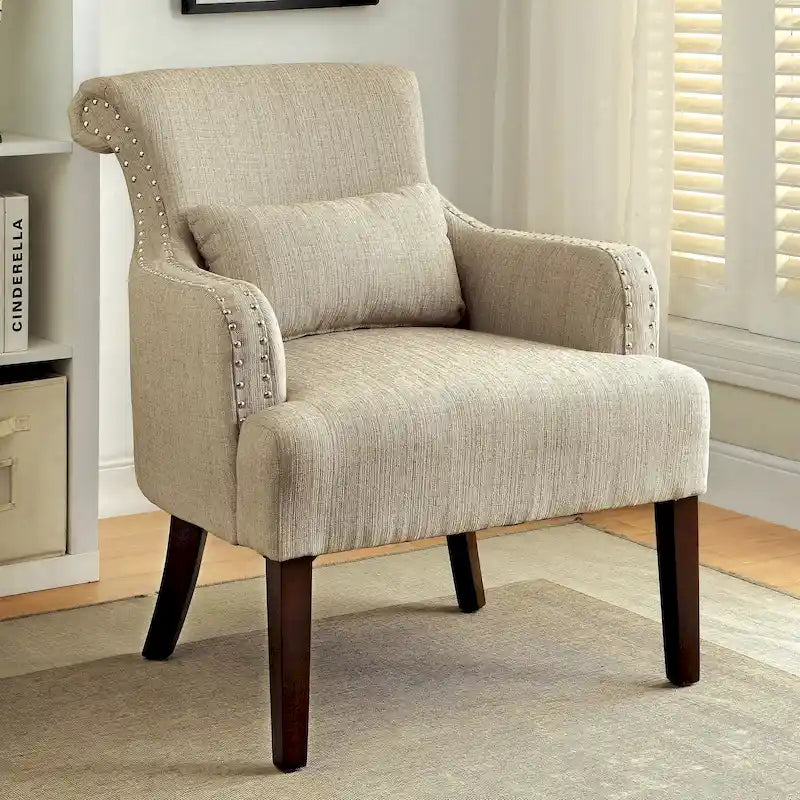 Fauteuil d'appoint contemporain en tissu Nyer par Furniture of America