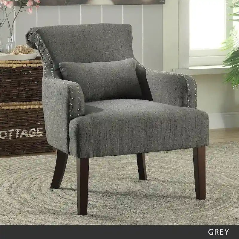 Fauteuil d'appoint contemporain en tissu Nyer par Furniture of America