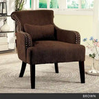 Fauteuil d'appoint contemporain en tissu Nyer par Furniture of America