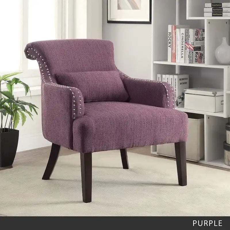 Fauteuil d'appoint contemporain en tissu Nyer par Furniture of America