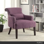 Fauteuil d'appoint contemporain en tissu Nyer par Furniture of America