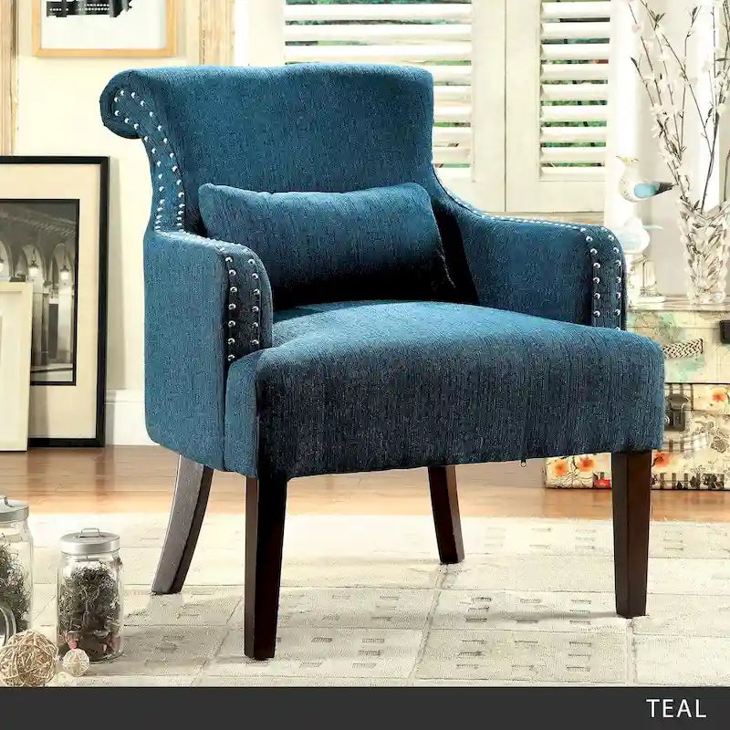 Fauteuil d'appoint contemporain en tissu Nyer par Furniture of America